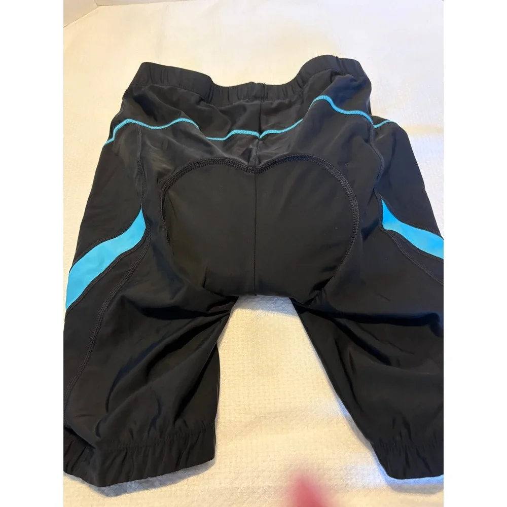 Baleaf Mens Padded Cycling Shorts Black Blue Size M Bike Chamois Performance